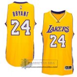 Camiseta Autentico Lakers Bryant Amarillo