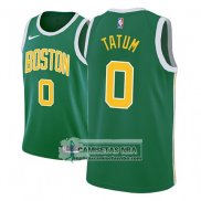Camiseta Celtics Jayson Tatum Earned 2018-19 Verde