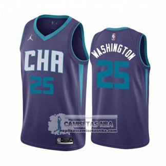 Camiseta Charlotte Hornets P. J. Washington Statement Edition Violeta