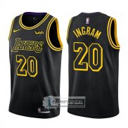 Camiseta Lakers Andre Ingram Ciudad 2017-18 Negro