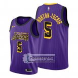 Camiseta Los Angeles Lakers Talen Horton Tucker Ciudad 2019-20 Violeta