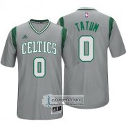 Camiseta Manga Corta Celtics Tatum Gris