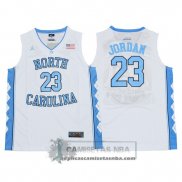 Camiseta NCAA North Carolina Jordan Blanco
