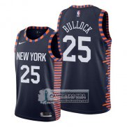 Camiseta New York Knicks Reggie Bullock Ciudad 2019 Azul