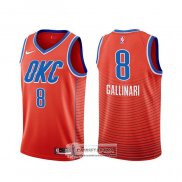 Camiseta Oklahoma City Thunder Danilo Gallinari Statement Naranja