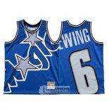 Camiseta Orlando Magic Patrick Ewing Mitchell & Ness Big Face Azul