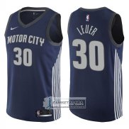 Camiseta Pistons Jon Leuer Ciudad 2017-18 Azul