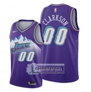 Camiseta Utah Jazz Jordan Clarkson Classics Edition Violeta