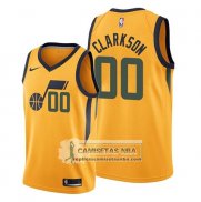 Camiseta Utah Jazz Jordan Clarkson Statement Edition Amarillo
