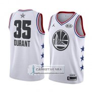 Camiseta All Star 2019 Golden State Warriors Kevin Durant Blanco