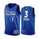 Camiseta All Star 2021 Los Angeles Lakers Anthony Davis Azul