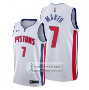Camiseta Detroit Pistons Thon Maker Association Blanco