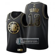 Camiseta Golden Edition Los Angeles Clippers Paul George Negro