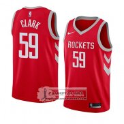 Camiseta Houston Rockets Gary Clark Icon 2018 Rojo