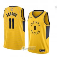 Camiseta Indiana Pacers Domantas Sabonis Statement 2018 Amarillo