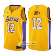 Camiseta Lakers Channing Frye Icon 2017-18 Oro