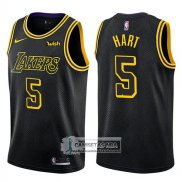 Camiseta Lakers Josh Hart Ciudad 2017-18 Negro