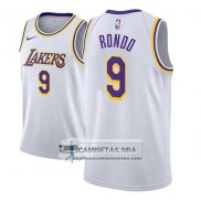 Camiseta Lakers Rajon Rondo Association 2018-19 Blanco
