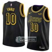 Camiseta Lakers Tyler Ennis Ciudad 2018 Negro