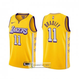 Camiseta Los Angeles Lakers Avery Bradley Ciudad 2019-20 Amarillo