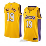 Camiseta Los Angeles Lakers Johnathan Williams Icon 2018 Oro