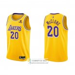 Camiseta Los Angeles Lakers Mac McClung NO 20 75th Anniversary 2021-22 Amarillo