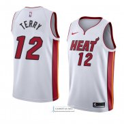 Camiseta Miami Heat Heat Emanuel Terry Association 2018 Blanco