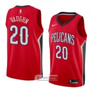 Camiseta New Orleans Pelicans Rashad Vaughn Statement 2018 Rojo