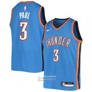 Camiseta Nino Oklahoma City Thunder Chris Paul NO 3 Icon Azul