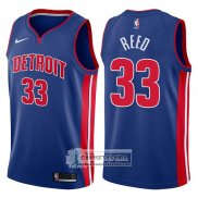 Camiseta Pistons Willie Reed Icon 2017-18 Azul