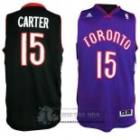 Camiseta Retro Raptors Carter Negro Purpura