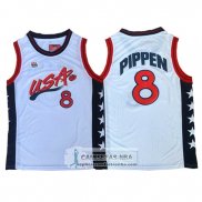 Camiseta USA 1996 Pippen Blanco