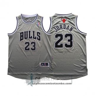 Camiseta Autentico Bulls Jordan Gris