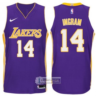 Camiseta Autentico Lakers Ingram 2017-18 Violeta
