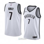 Camiseta Brooklyn Nets Nuni Omot Association 2018 Blanco