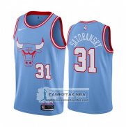 Camiseta Chicago Bulls Tomas Satoransky Ciudad Azul