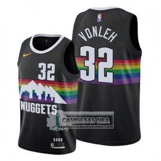 Camiseta Denver Nuggets Noah Vonleh Ciudad 2019-20 Negro