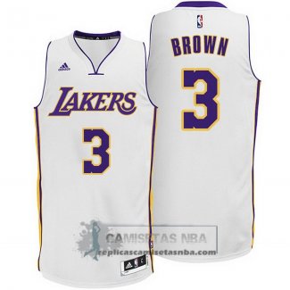 Camiseta Lakers Brown Blanco