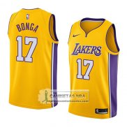 Camiseta Lakers Isaac Bonga Icon 2018 Amarillo