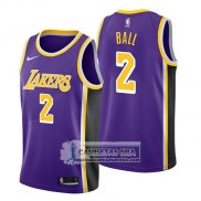 Camiseta Lakers Lonzo Ball Statement 2018 Violeta