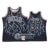 Camiseta Lightning Chicago Bulls Scottie Pippen Negro