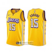 Camiseta Los Angeles Lakers Demarcus Cousins Ciudad Amarillo
