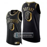 Camiseta Los Angeles Lakers Kobe Bryant Gold Black Mamba Negro Oro