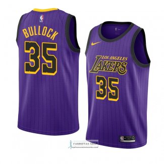 Camiseta Los Angeles Lakers Reggie Bullock Ciudad 2018-19 Violet