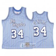 Camiseta Los Angeles Lakers Shaquille O'Neal Mitchell & Ness 1996-97 Azul Blanco
