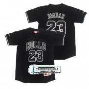 Camiseta Manga Corta Bulls Michael Jordan Negro