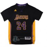 Camiseta Manga Corta Lakers Bryant Negro
