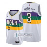 Camiseta New Orleans Pelicans Nikola Mirotic Ciudad Edition Blanco