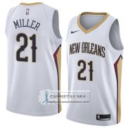 Camiseta Pelicans Darius Miller Association 2018 Blanco