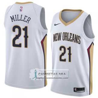 Camiseta Pelicans Darius Miller Association 2018 Blanco